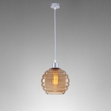 Подвесной светильник IMPERIUM LIGHT Glass Beehive Е27 656119.22.23 серебро/медовый 656119.22.23 фото