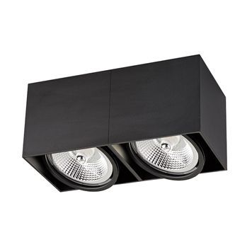 Точковий світильник BOX 2 BK ACGU10-117-N Zuma Line 2хGU10 R111 чорний ACGU10-117-N фото
