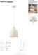 Подвесной светильник IDEAL LUX IL159256 HAUNT SP1 BIANCO 1хЕ27 IP20 белый IL159256 фото 3