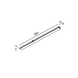 Линейный светильник LTX, MINI_LINE 42-48 LINEA 300, Bridgelux LED 6W, 3000K, 110&deg;, 395lm, CRI>90, 42-48V, 1-10V DIM, IP20, опаловый, белый 07.3000.6.930.WH фото 2