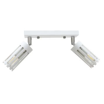 Світильник стельовий MSK Electric Teramo спот поворотний на два плафони білий NL 18050-2 WH 620863 фото