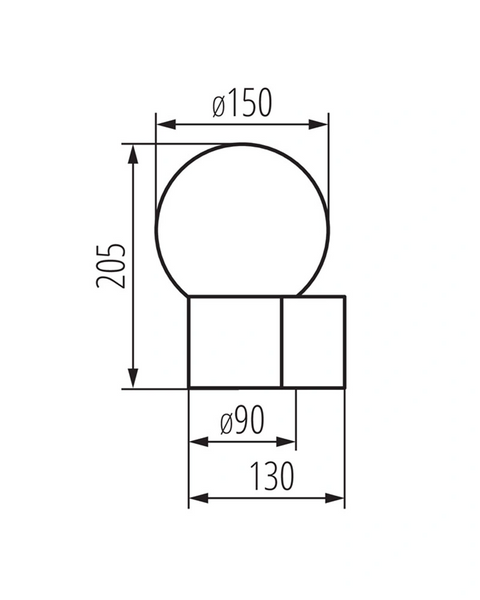 Вуличний світильник Kanlux 46080 Stono E27 1x15W IP65 антрацит 46080 фото