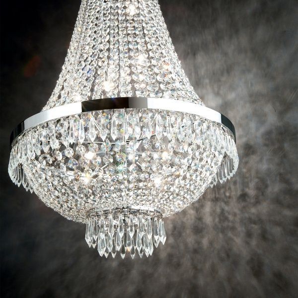 Світильник підвісний, люстра IDEAL LUX IL41827 CAESAR SP9 CROMO 9хG9 IP20 хром IL41827 фото