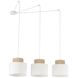 Подвесной светильник, люстра Tk Lighting TKL2345 DUO WHITE JUTA 3 IP20 3хЕ27 Белый TKL2345 фото 1