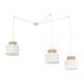 Подвесной светильник, люстра Tk Lighting TKL2345 DUO WHITE JUTA 3 IP20 3хЕ27 Белый TKL2345 фото 3