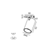 Трековий світильник LTX, PICO_LINE TUB M, LED 9W, 3000K, 36&deg;, 700Lm, CRI>90, 24V, IP20, чорний 16.0460.9.930.BK фото 2