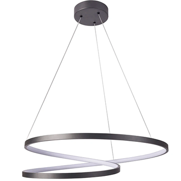 Люстра підвісна POLUX 5901508328175 Zefira 60 Led 1x52W 4000K 4900Lm IP20 Антрацит 5901508328175 фото