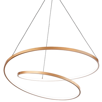Подвесная люстра IDEAL-LUX IL304595 OZ SP D80 DALI OTTONE 55W 6100lm 3000K латунный IL304595 фото