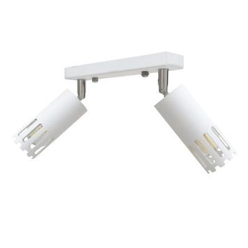 Світильник стельовий MSK Electric Teramo спот поворотний на два плафони білий NL 180501-2 WH 620866 фото