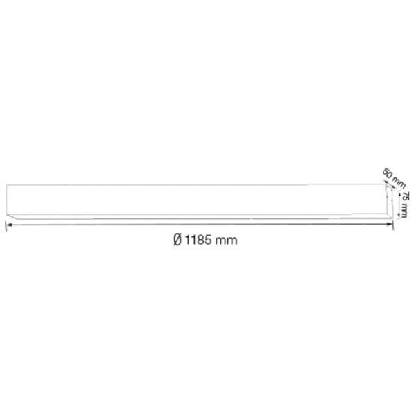 Підвісний світильник HOROZ ELECTRIC LED "INNOVА-40" 40W 4000K чорний 019-034-0040-020 фото