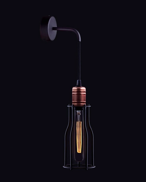 Бра, настінний світильник Nowodvorski 6605 Workshop E27 1x60W IP20 Bl 6605 фото