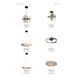 Люстра Zuma Line MX9203-4-3BD Tess Led 1x52W 3000K 6100Lm IP20, Black MX9203-4-3BD фото 4