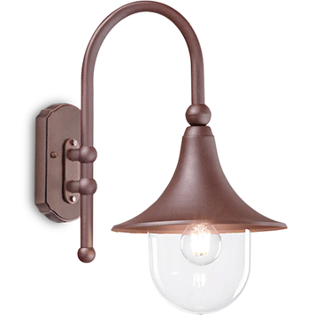 Бра уличное IDEAL LUX IL246826 CIMA AP1 COFFEE Е27 коричневый IL246826 фото