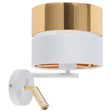 Бра, спот, настенный светильник TK Lighting TKL5361 HILTON WHITE/GOLD 2хЕ27+G9 TKL5361 фото