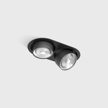 Світильник точковий SOL IN MINI X2, LED 2x7W, 2x624Lm, 3000K, 45&deg;, CRI>90, 200mA, IP20, чорний/чорний 01.7522.14.930.BK фото
