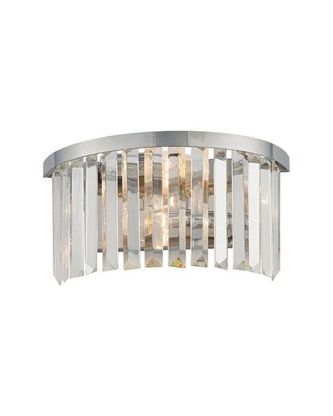 Бра, настенный светильник Nowodvorski 7632 Cristal Е14 2x60W IP20 Chrom 7632 фото