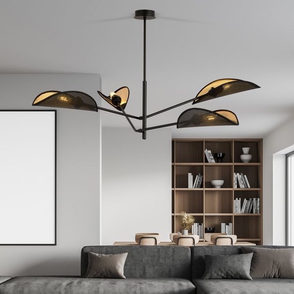 Стельовий світильник VENE 4 BLACK/GOLD Emibig 4хE14 IP20 чорний, золотий 1158/4 1158/4 фото