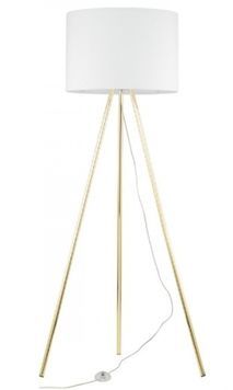 Торшер TK LIGHTING TKL6637 UMBERTO WHITE GOLD LAMPA PODLOGOWA 1хЕ27 белый, золотой TKL6637 фото