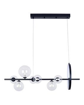 Підвісний світильник, люстра Polux Hybrid G9+LED 7+1x15W+6W 4000K 2300Lm IP20 чорний 5901508331113 5901508331113 фото