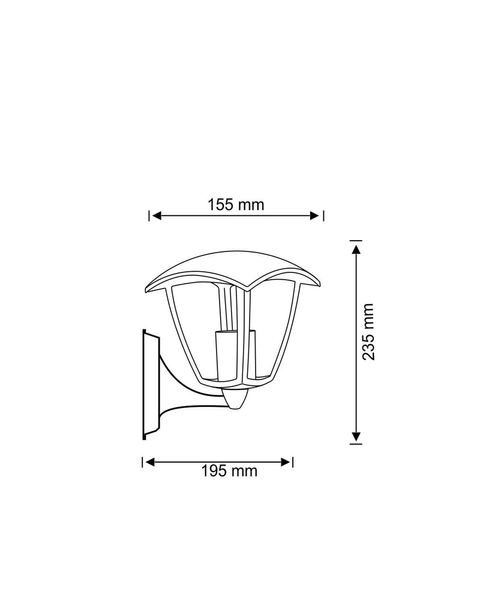 Уличный светильник Polux 5901508311863 Igma E27 1x12W IP44 BK 5901508311863 фото
