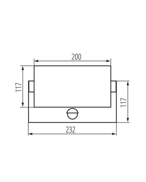Вуличний світильник з датчиком руху Kanlux 45819 Xerto LED 1x20W 3000K/4000K/6500K 1800Lm IP44 чорний 45819 фото