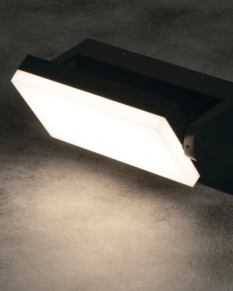 Вуличний світильник з датчиком руху Kanlux 45819 Xerto LED 1x20W 3000K/4000K/6500K 1800Lm IP44 чорний 45819 фото