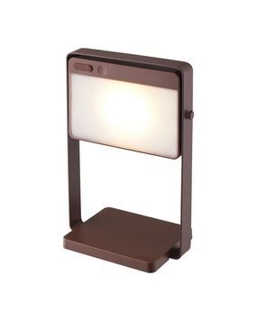 Вуличний світильник на сонячній батареї Nordlux 2418035018 Saulio LED 1x3.5W 3000K 200Lm IP44 коричневий 2418035018 фото
