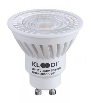 Лампа LED GU10 9W 3000К 900Lm KLOODI KDGU10-9WSMD 3K 60D KDGU10-9WSMD 3K 60D фото