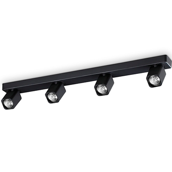 Спот IDEAL-LUX IL321523 RUDY PL4 SQUARE NERO 4xGU10 черный IL321523 фото