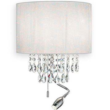Бра IDEAL LUX IL68268 OPERA AP3 Е14+LED хром IL68268 фото