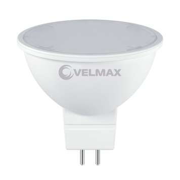 LED лампа VELMAX V-MR16L, 6W, GU5.3, 4100K, 600Lm, лінза, EMC 21-14-34 фото