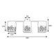 Люстра лофт MSK Electric Urban на три плафони чорна NL 2410-3 BK 616328 фото 4