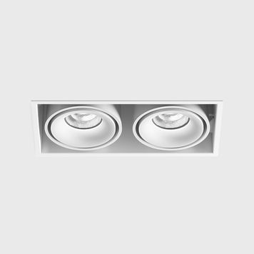 Світильник точковий KARDAN 2, BRIDGELUX LED 2x9W, 2x924Lm, 3000K, 50&deg;, CRI>90, 250mA, IP20, білий/білий 01.6110.26.930.WHW фото