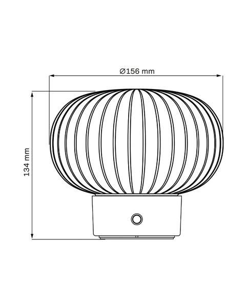 Настільна лампа з акумулятором Polux Latte Led 1x1.8W 2700K 150Lm IP20 Срібна 5901508329844 5901508329844 фото