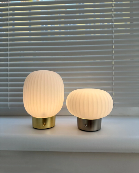 Настільна лампа з акумулятором Polux Latte Led 1x1.8W 2700K 150Lm IP20 Срібна 5901508329844 5901508329844 фото
