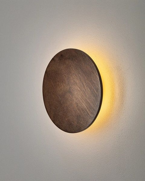 Бра, настінний світильник Nowodvorski 11178 Ring Timber Led XXL 1x22W 3000K 400Lm IP20 Brown 11178 фото