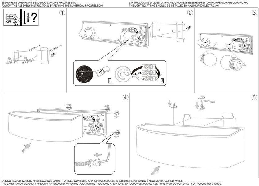 Фасадный светильник IDEAL LUX IL100371 ANDROMEDA AP2 NERO 2хЕ27 IP55 чёрный IL100371 фото