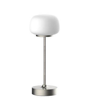 Настільна лампа з акумулятором Polux Rimini LED 1x1,8W 2700K 150Lm IP20 срібляста 5901508329868 5901508329868 фото