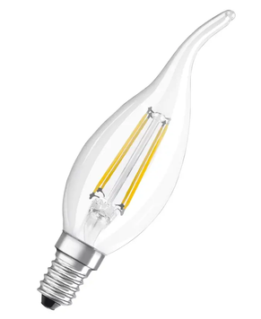 Лампа LED CL BA 40 4W/827 230V FIL E14 6X1 OSRAM 4058075434226 фото