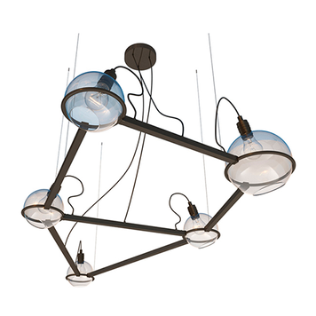 Люстра &ldquo;Cephus&rdquo; (Цефей) 5хЕ14 чорний pkt21868-4 фото