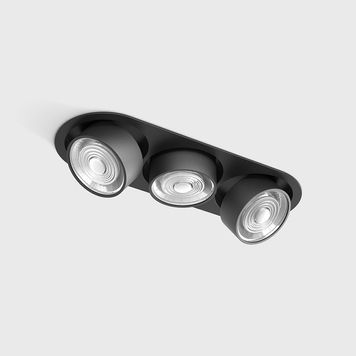 Світильник точковий SOL IN MINI X3, LED 3x7W, 3x624Lm, 4000K, 45&deg;, CRI>90, 200mA, IP20, чорний/чорний 01.7523.21.940.BK фото