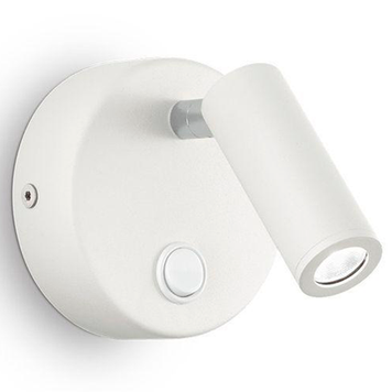 Бра спот IDEAL LUX IL142586 PAGE AP ROUND BIANCO 3W 240lm 3000K IP20 белый IL142586 фото