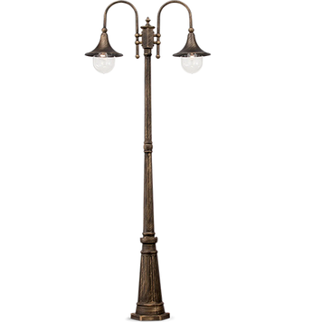 Фонарный столб Ideal Lux IL24097 CIMA PT2 NERO Е27 коричневый IL24097 фото