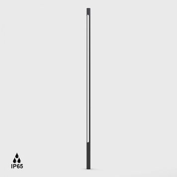 Стовпчик світлодіодний LTX YARD 2, 8W LED, 3000K, 120&deg;, 1318Lm, 48V DC (не у комплекті), IP 65, графіт, білий розсіювач 08.6012.8.830.GR фото