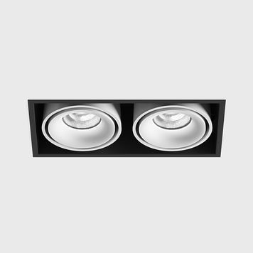 Світильник точковий KARDAN 2, BRIDGELUX LED 2x9W, 2x989Lm, 4000K, 50&deg;, CRI>90, 250mA, IP20, білий 01.6110.26.940.WH фото