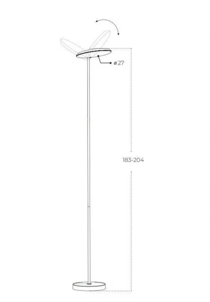 Торшер Azzardo AZ5908 CARPA FLOOR DIMM BK AZ5908 фото