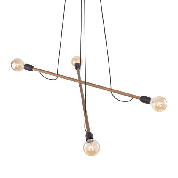 Подвесной светильник TK Lighting TKL4949 HELIX WOOD Горіх 4хЕ27 TKL4949 фото