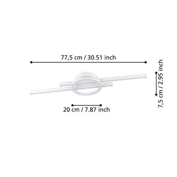 Потолочная люстра Eglo E900952 AMANDOLO ceiling light, 23.5 Вт, 2850 лм, 2700К-6500К, RGB E900952 фото