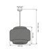 Подвесной светильник, люстра Polux Berta E27 1x20W IP20 бежевый 5901508330635 5901508330635 фото 7