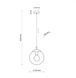 Підвісний світильник, люстра TK Lighting ТKL5378 ESME GRAPHITE LAMPA WISZACA 25 1хЕ27 IP20 графітовий ТKL5378 фото 5